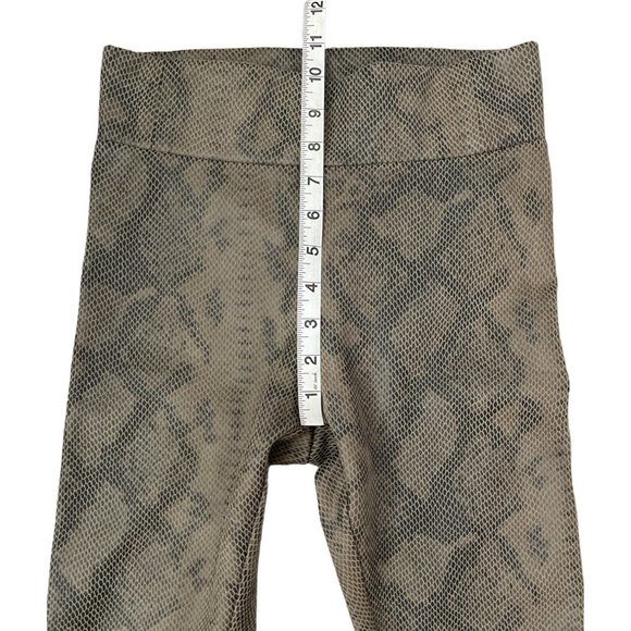 Bagatelle NYC Snake Print Faux Suede Leggings Olive Python XS $98 NWOT - Picture 8 of 12